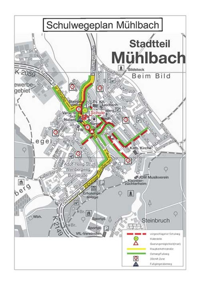 Schulwegplan Mühlbach